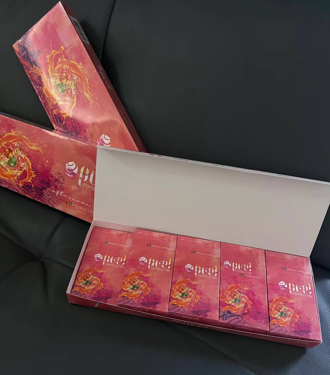 百乐（柚子茶双爆珠）